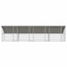 Cușcă pentru pui Argintiu 800 x 200 x 198.5 cm Oțel galvanizat - WALTI WALTI