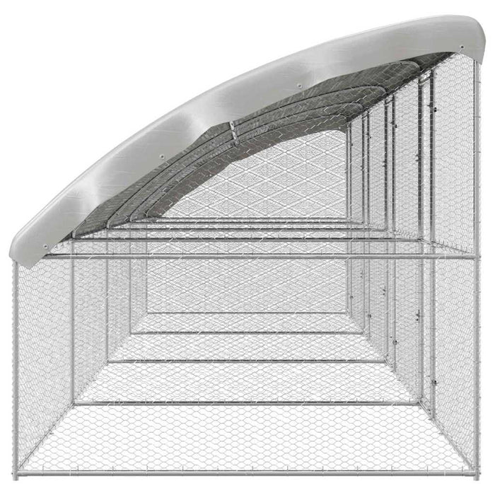 Cușcă pentru pui Argintiu 800 x 200 x 198.5 cm Oțel galvanizat - WALTI WALTI