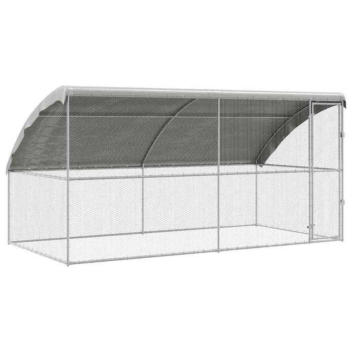 Cușcă pentru pui Argintiu 400 x 200 x 198.5 cm Oțel Galvanizat - WALTI WALTI