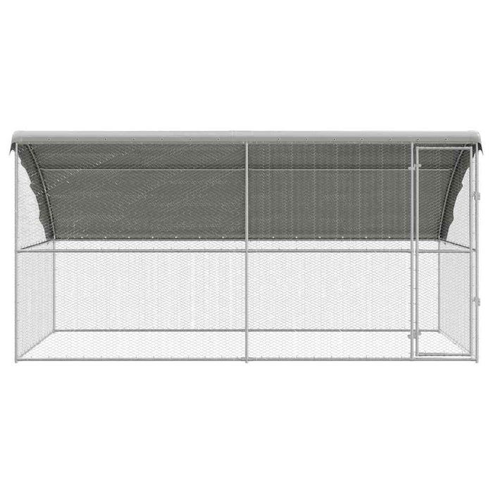 Cușcă pentru pui Argintiu 400 x 200 x 198.5 cm Oțel Galvanizat - WALTI WALTI
