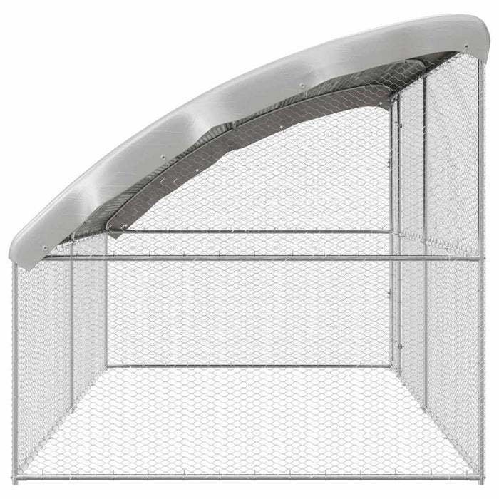 Cușcă pentru pui Argintiu 400 x 200 x 198.5 cm Oțel Galvanizat - WALTI WALTI