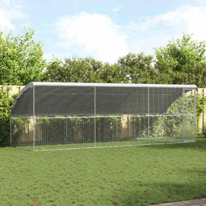 Cușcă pentru pui Argintiu 600 x 200 x 198.5 cm Oțel Galvanizat - WALTI WALTI