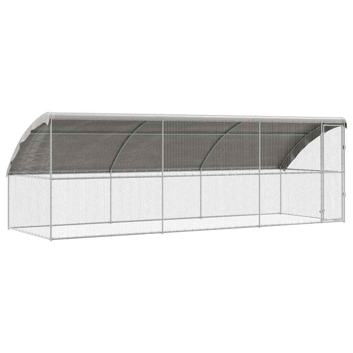 Cușcă pentru pui Argintiu 600 x 200 x 198.5 cm Oțel Galvanizat - WALTI WALTI