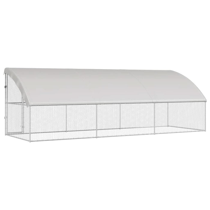 Cușcă pentru pui Argintiu 600 x 200 x 198.5 cm Oțel Galvanizat - WALTI WALTI