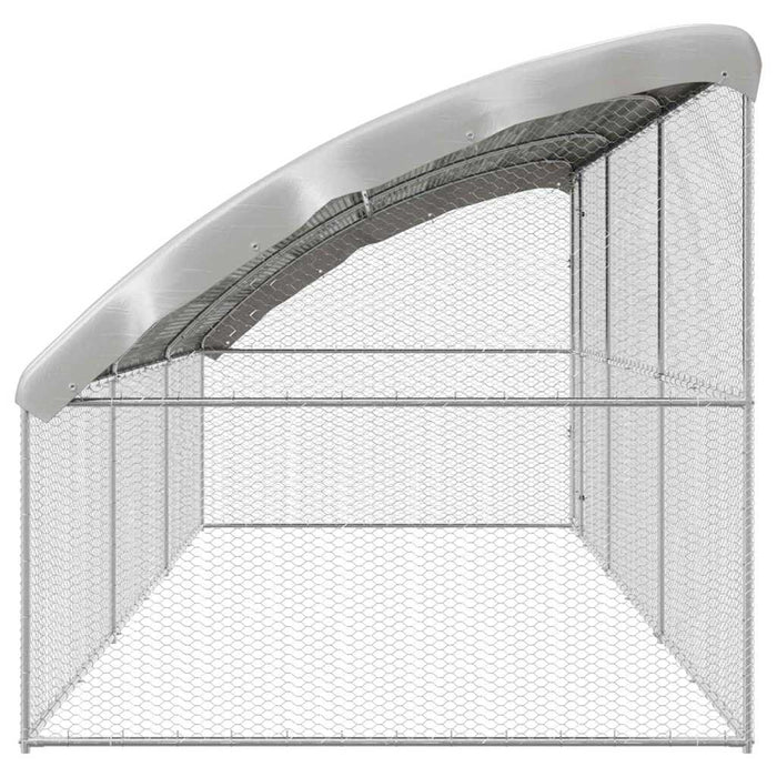 Cușcă pentru pui Argintiu 600 x 200 x 198.5 cm Oțel Galvanizat - WALTI WALTI