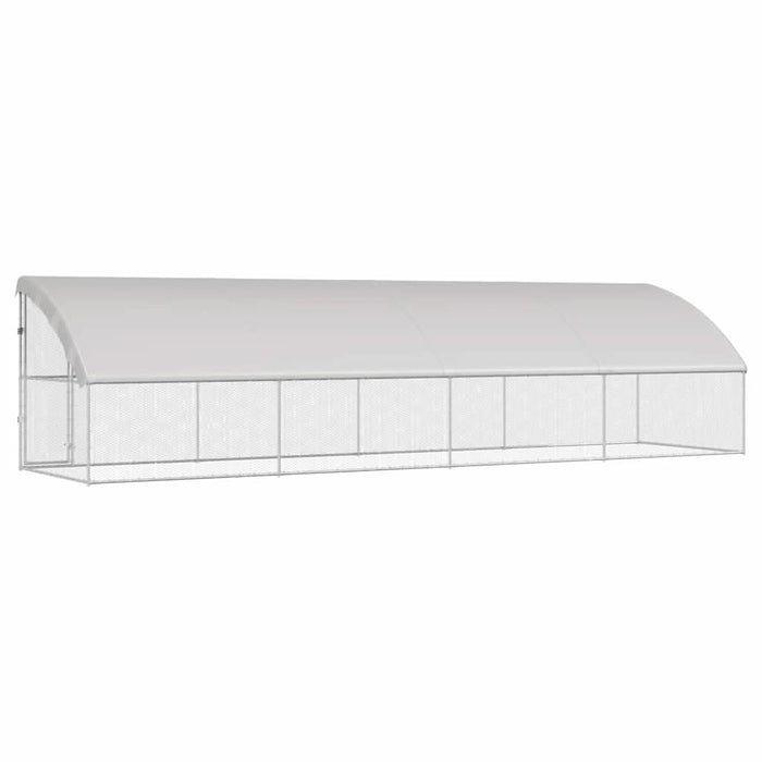 Cușcă pentru pui Argintiu 800 x 200 x 198.5 cm Oțel Galvanizat - WALTI WALTI