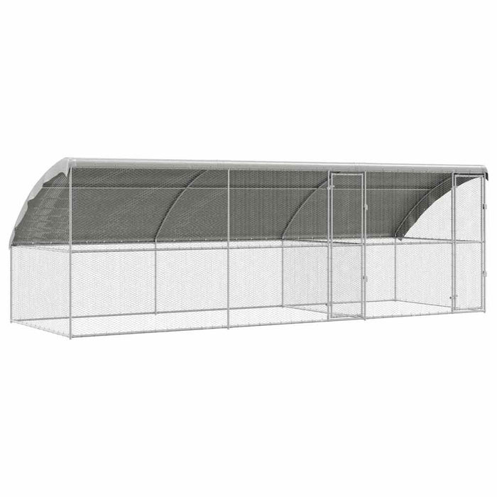 Cușcă pentru pui Argintiu 600 x 200 x 198.5 cm Oțel galvanizat - WALTI WALTI