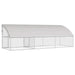 Cușcă pentru pui Argintiu 600 x 200 x 198.5 cm Oțel galvanizat - WALTI WALTI