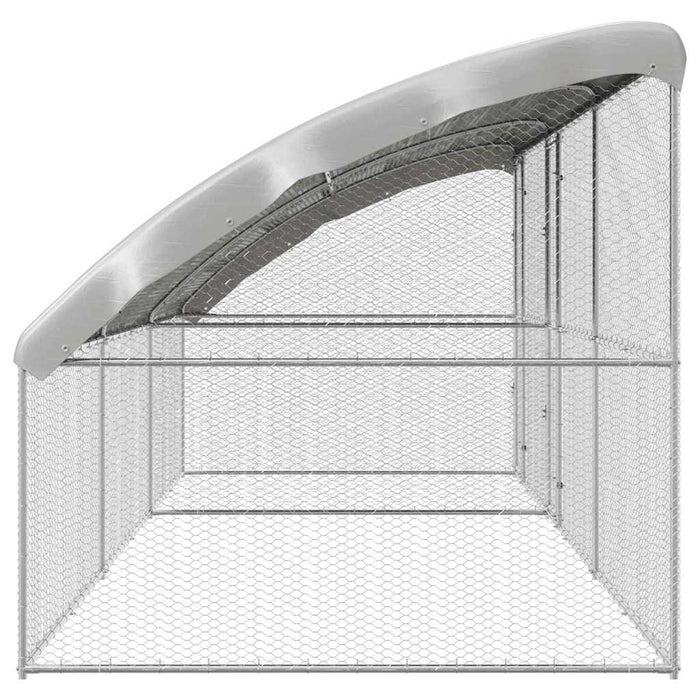 Cușcă pentru pui Argintiu 600 x 200 x 198.5 cm Oțel galvanizat - WALTI WALTI