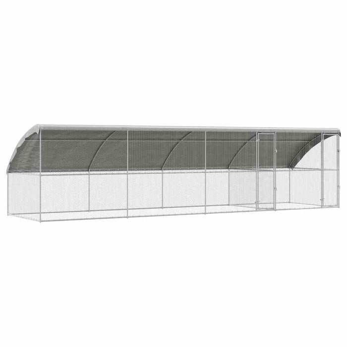 Cușcă pentru pui Argintiu 800 x 200 x 198.5 cm Oțel galvanizat - WALTI WALTI