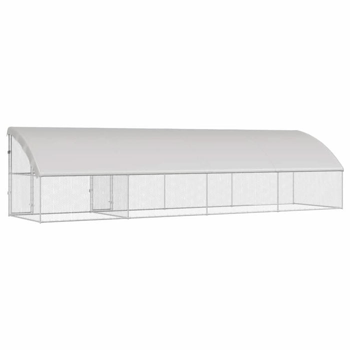 Cușcă pentru pui Argintiu 800 x 200 x 198.5 cm Oțel galvanizat - WALTI WALTI