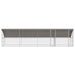 Cușcă pentru pui Argintiu 800 x 200 x 198.5 cm Oțel galvanizat - WALTI WALTI