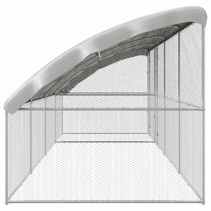 Cușcă pentru pui Argintiu 800 x 200 x 198.5 cm Oțel galvanizat - WALTI WALTI