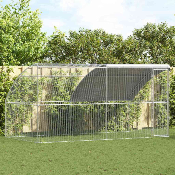 Cușcă pentru pui Argintiu 400 x 200 x 198.5 cm Oțel galvanizat - WALTI WALTI