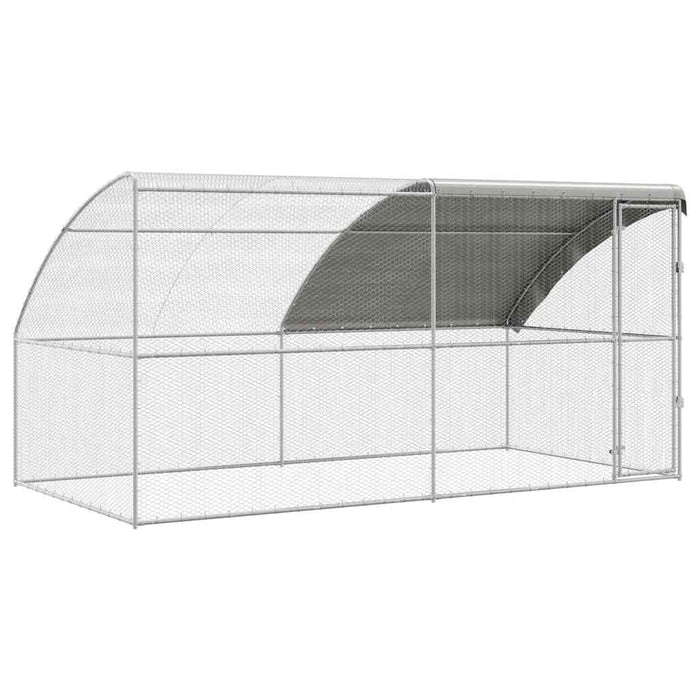 Cușcă pentru pui Argintiu 400 x 200 x 198.5 cm Oțel galvanizat - WALTI WALTI