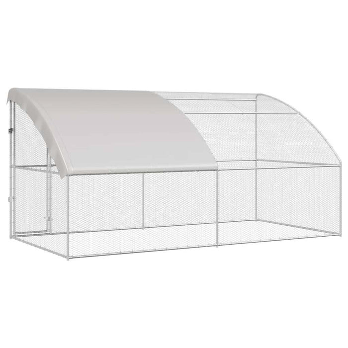 Cușcă pentru pui Argintiu 400 x 200 x 198.5 cm Oțel galvanizat - WALTI WALTI