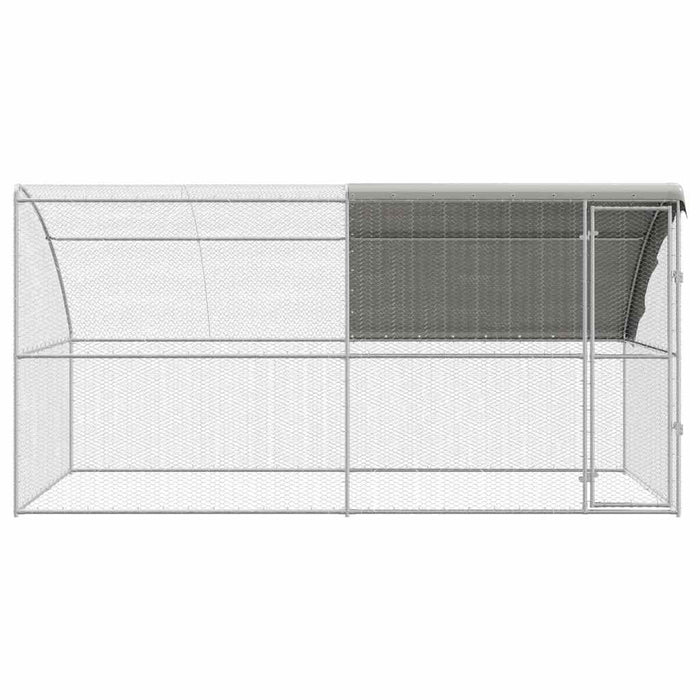 Cușcă pentru pui Argintiu 400 x 200 x 198.5 cm Oțel galvanizat - WALTI WALTI