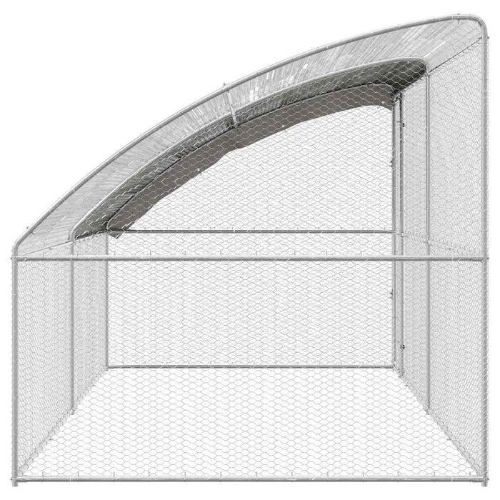 Cușcă pentru pui Argintiu 400 x 200 x 198.5 cm Oțel galvanizat - WALTI WALTI