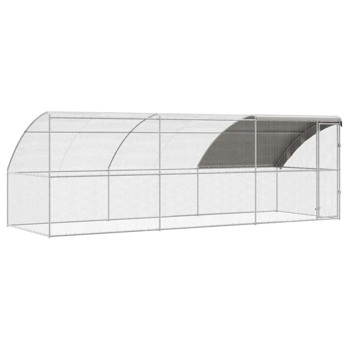 Cușcă pentru pui Argintiu 600 x 200 x 198.5 cm Oțel galvanizat - WALTI WALTI