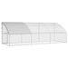 Cușcă pentru pui Argintiu 600 x 200 x 198.5 cm Oțel galvanizat - WALTI WALTI