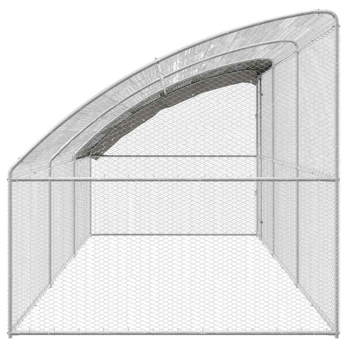 Cușcă pentru pui Argintiu 600 x 200 x 198.5 cm Oțel galvanizat - WALTI WALTI