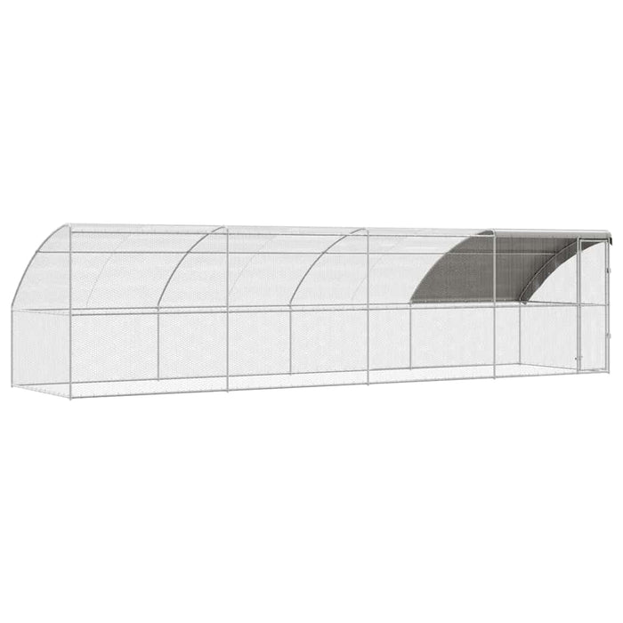 Cușcă pentru pui Argintiu 800 x 200 x 198.5 cm Oțel galvanizat - WALTI WALTI