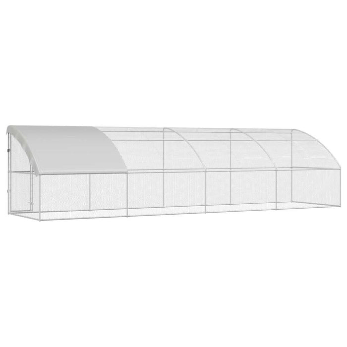 Cușcă pentru pui Argintiu 800 x 200 x 198.5 cm Oțel galvanizat - WALTI WALTI