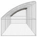 Cușcă pentru pui Argintiu 800 x 200 x 198.5 cm Oțel galvanizat - WALTI WALTI