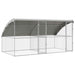 Cușcă pentru câini 2 pcs Argintiu 4 x 2 x 2 m Oțel galvanizat - WALTI WALTI