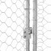 Cușcă pentru câini 3 pcs Argintiu 6 x 2 x 2 m Oțel galvanizat - WALTI WALTI