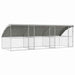 Cușcă pentru câini 3 pcs Argintiu 6 x 2 x 2 m Oțel galvanizat - WALTI WALTI