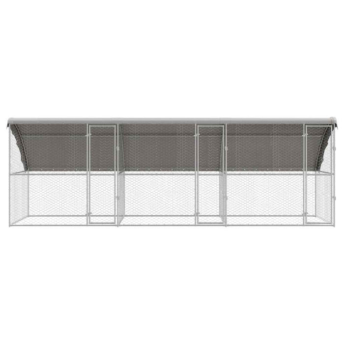 Cușcă pentru câini 3 pcs Argintiu 6 x 2 x 2 m Oțel galvanizat - WALTI WALTI