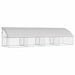 Cușcă pentru câini 4 pcs Argintiu 8 x 2 x 2 m Oțel galvanizat - WALTI WALTI
