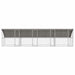 Cușcă pentru câini 4 pcs Argintiu 8 x 2 x 2 m Oțel galvanizat - WALTI WALTI