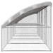 Cușcă pentru câini 4 pcs Argintiu 8 x 2 x 2 m Oțel galvanizat - WALTI WALTI