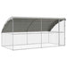 Cușcă pentru câini 2 pcs Argintiu 4 x 2 x 2 m Oțel galvanizat - WALTI WALTI