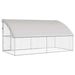 Cușcă pentru câini 2 pcs Argintiu 4 x 2 x 2 m Oțel galvanizat - WALTI WALTI