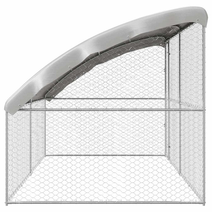 Cușcă pentru câini 2 pcs Argintiu 4 x 2 x 2 m Oțel galvanizat - WALTI WALTI