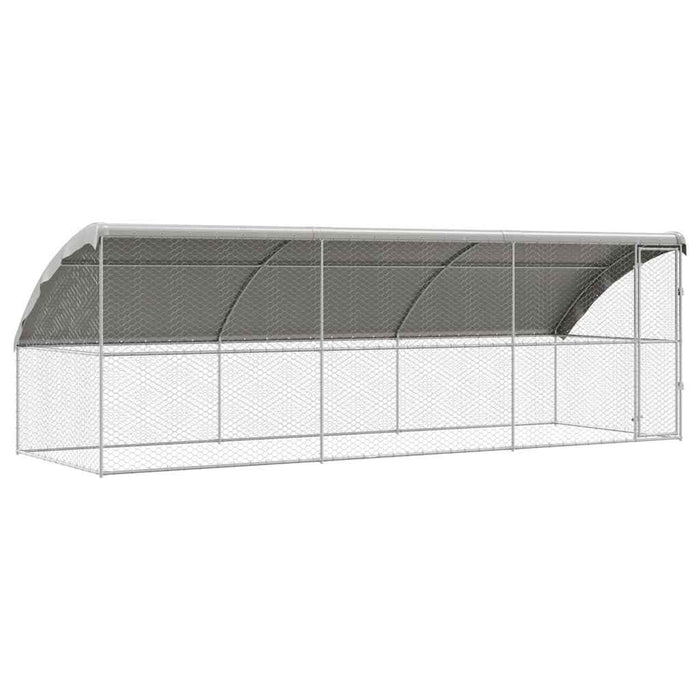Cușcă pentru câini 3 pcs Argintiu 6 x 2 x 2 m Oțel galvanizat - WALTI WALTI