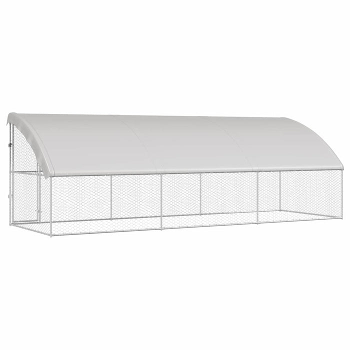 Cușcă pentru câini 3 pcs Argintiu 6 x 2 x 2 m Oțel galvanizat - WALTI WALTI