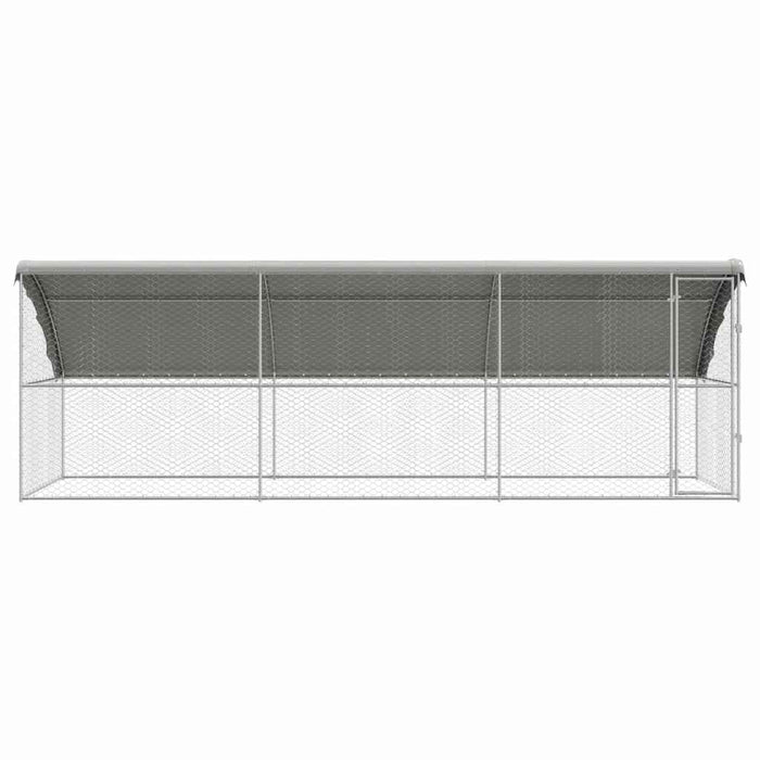 Cușcă pentru câini 3 pcs Argintiu 6 x 2 x 2 m Oțel galvanizat - WALTI WALTI