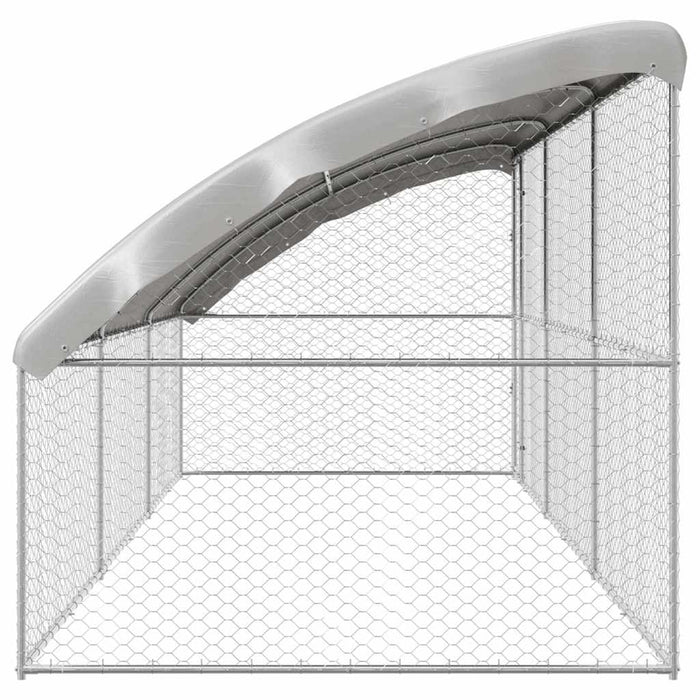 Cușcă pentru câini 3 pcs Argintiu 6 x 2 x 2 m Oțel galvanizat - WALTI WALTI