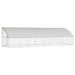 Cușcă pentru câini 4 pcs Argintiu 8 x 2 x 2 m Oțel galvanizat - WALTI WALTI