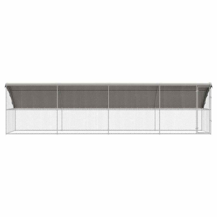 Cușcă pentru câini 4 pcs Argintiu 8 x 2 x 2 m Oțel galvanizat - WALTI WALTI