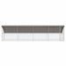 Cușcă pentru câini 4 pcs Argintiu 8 x 2 x 2 m Oțel galvanizat - WALTI WALTI