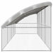 Cușcă pentru câini 4 pcs Argintiu 8 x 2 x 2 m Oțel galvanizat - WALTI WALTI