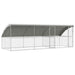 Cușcă pentru câini 3 pcs Argintiu 6 x 2 x 2 m Oțel galvanizat - WALTI WALTI