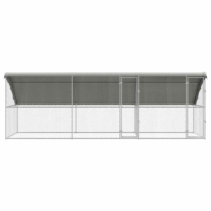 Cușcă pentru câini 3 pcs Argintiu 6 x 2 x 2 m Oțel galvanizat - WALTI WALTI