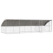 Cușcă pentru câini 4 pcs Argintiu 8 x 2 x 2 m Oțel galvanizat - WALTI WALTI