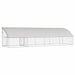 Cușcă pentru câini 4 pcs Argintiu 8 x 2 x 2 m Oțel galvanizat - WALTI WALTI